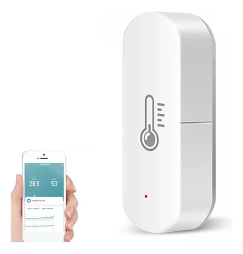 Termometro Sensor De Temperatura Y Humedad Wifi Smart Alexa 