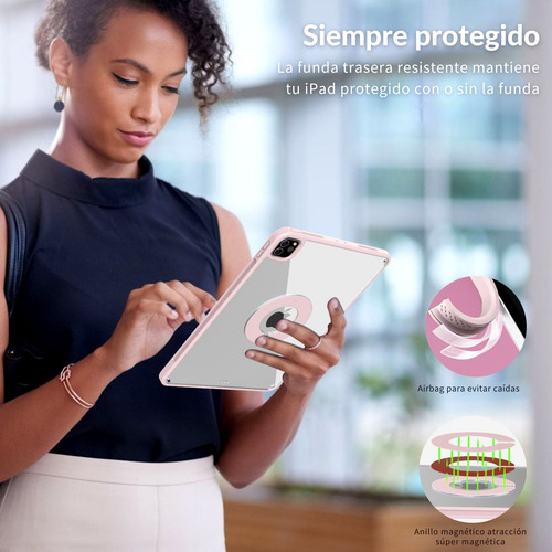 Funda Para iPad Pro 13 M4 2024 Smart Cover 2 En 1 Folio