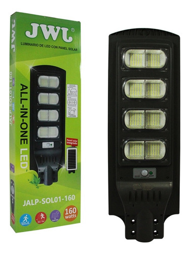 Lampara Suburbana 160w Celda Solar Sensor De Movimiento Jwj