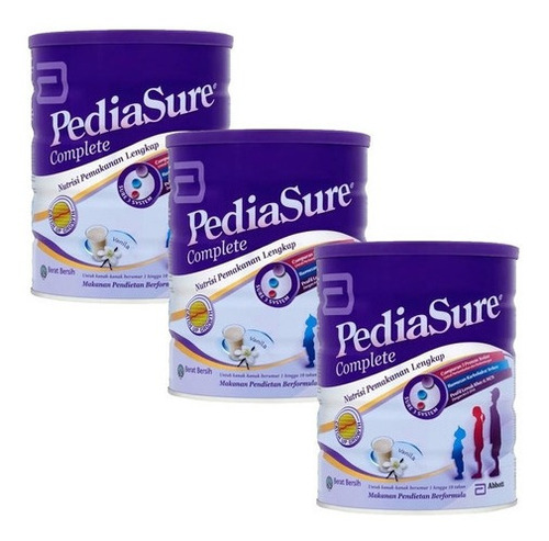 Pediasure Complete X 400grs Suplemento X 3 Unidades Vainilla