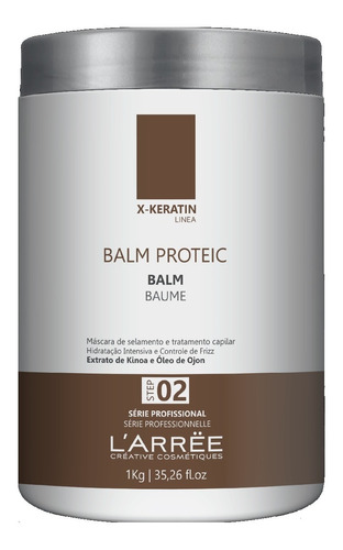 Máscara Capilar Balm Proteic Kinoa E Ojon X-keratin Larree