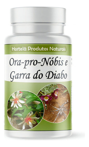 Ora-pro-nóbis E Garra Do Diabo Extrato Cápsula/500mg 4 Potes Sabor Neutro