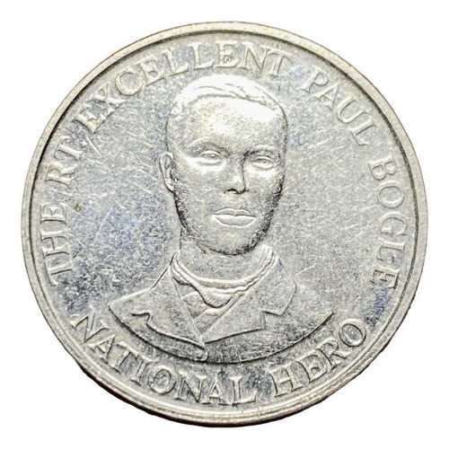 Moneda 10 Centavos Jamaica 1994 Paul Bogle Héroe Km 146.1