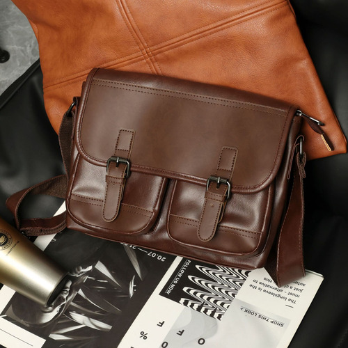 Nuevo Bolso Bandolera Vintage Para Hombre De Otoño E Inviern