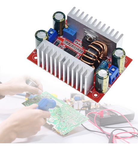Tecneu Regulador Elevador De Voltaje Dc-dc 15a 400w Step-up Boost 10-60v Fuente