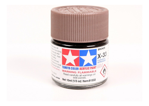 Pintura Acrílica 10ml X33 Bronze  By Tamiya # X33mn