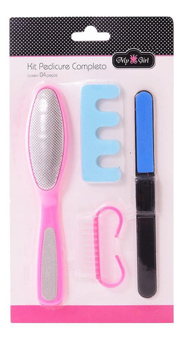 Kit Manicure Pedicure Com Lixa + Separador De Dedo