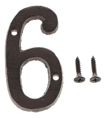 3pcs Signo De Número De Puerta De Casa De Hierro Forjado
