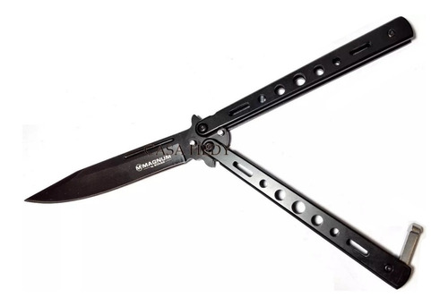 Navaja Mariposa Balisong 440a 10cm All Black Mb402 Magnum