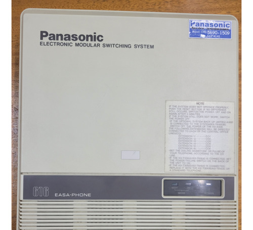 Central Telefónica Panasonic Easa 6 Líneas 16 Extensiones