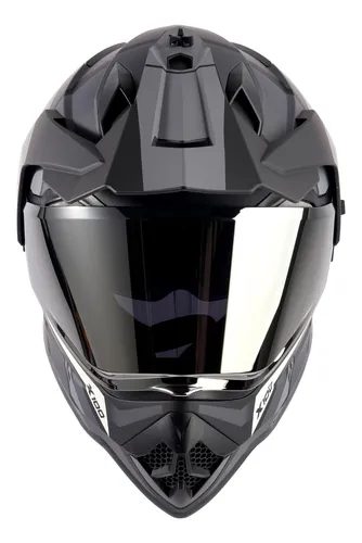 Casco De Motocicleta Dual Sport Certificado De Orthrus Dot D