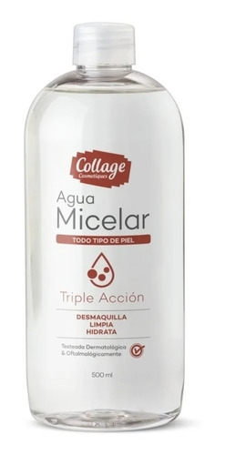 Agua Micelar Triple Acción De Collage X500ml