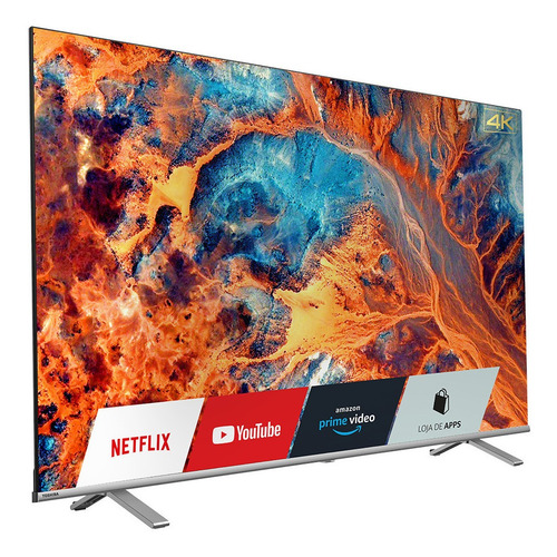 Imagem 3 de 10 de Tela Toshiba 50 Pol. 4k Smart Vidaa - Tb004