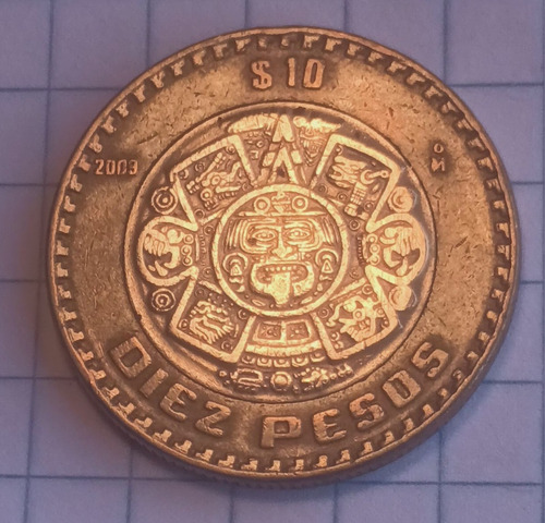 Para Coleccionistas 10 Pesos Mexicanos Año 2009 (Usado)