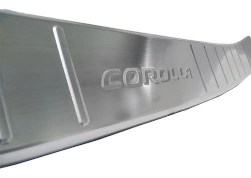 Aplique Moldura Aço Escovado Para-choque Traseiro Corolla