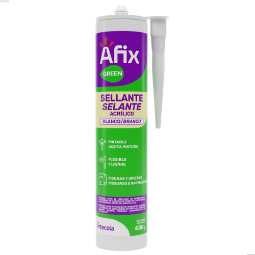 Selante Base D'água Branco 430g - Afix