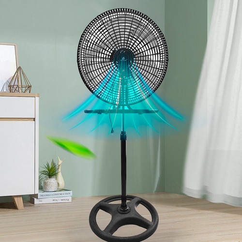 Ventiladores de 18 Pedestal Piso y Pared 4 Aspas Negro Diámetro 1.5 Material de las Aspas Plástico Ele-Gate