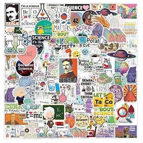 100pcs Natural Sciences Stickers Pack,physics, Gwfhw