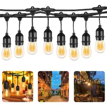 Comprar Guirnaldas 20 Bombillas 10 Metros Led Vintage Jardin Fiestas