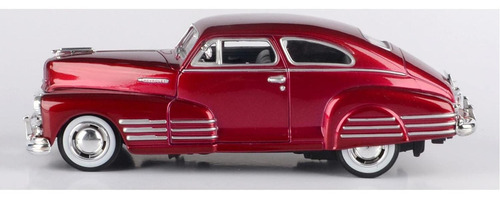 Coche Diecast 1948 Chevy Aerosedan Fleetline Rojo 1/24