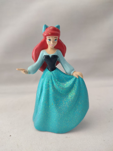 La Sirenita Ariel  Vestido Azul Con Brillos Disney 12