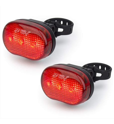 Bv Paquete De 2 Luces Traseras Para Bicicleta, Luces Trasera