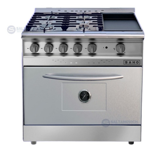 Imagen 4 de 5 de Cocina Morelli Saho 820 4 Hornallas + Plancha Puerta Ciega