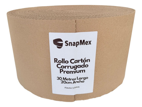 Carton Corrugado Rollo 30 Metros 20 Cm Ancho Premium