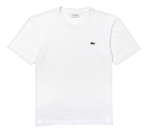  Camiseta Lacoste Masculina Gola V Algodão 100% 