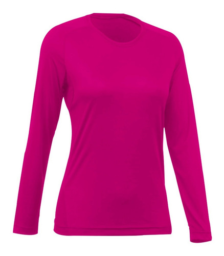 Playera Premium Cuello Redondo Deportiva Mujer Colores Larga