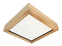 Comprar Plafon Led 12w Madera Natural  18x18x7cm 9 Tipos De Maderas