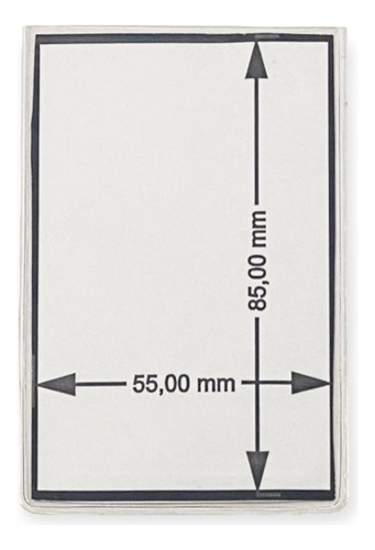 1200 Bolsillo Pvc Portacredencial Tarjeta 60x90  Sube, 