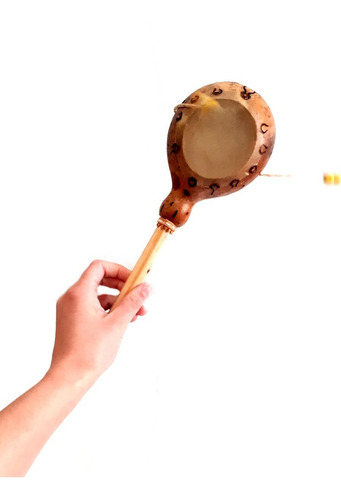 Cabuletê Com Cabaça Tambor Que Bate Dos Dois Lados Musical