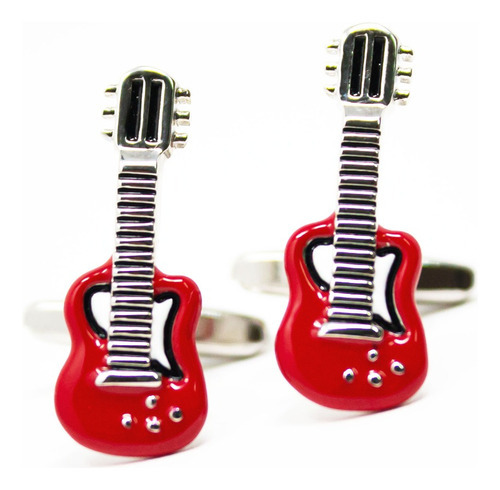 Mancuernillas Gemelos Para Hombre De Moda Diseños Sarosa Color Guitarra Electrica