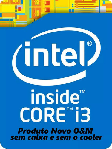 Processador 1151 Core I3 7100 3.9ghz/3mb C/ Cooler E Pasta!