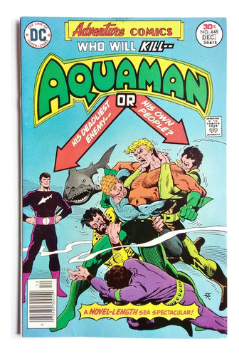 Adventure Comics 448 Dc 1976 Aquaman  Black Manta Mera Aparo
