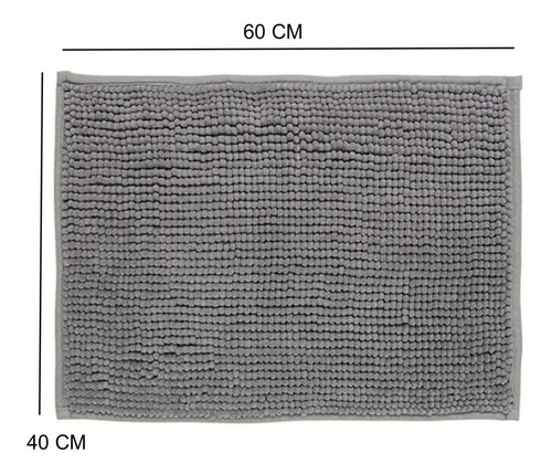 Imagen 2 de 8 de Alfombra Shaggy Soft Baño Living Costado De Cama 40x60