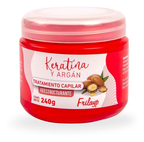 Mascara Baño De Crema Keratina Y Argan Frilayp X 240
