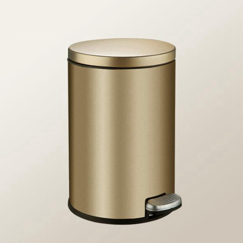 Cubo De Basura Con Pedal De Acero Inoxidable A Prueba De