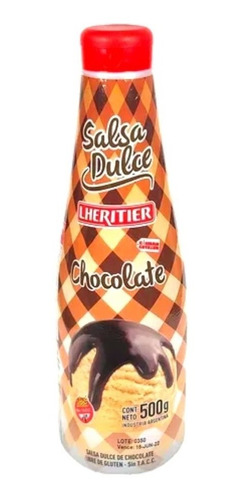 Salsa De Chocolate Para Helado Lheritier 500 Gr.