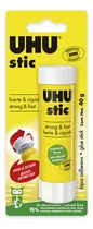 Comprar Lápiz Adhesivo Uhu Pegamento En Barra 40grs. Color Amarillo con Blanco