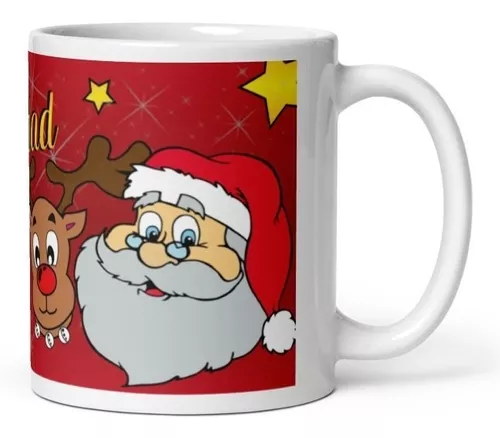 Navidad Taza Mágica Santa Claus Con Caja De Regalo