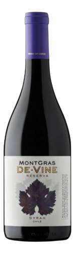 Vino Tinto Montgras De Vine Reserva Syrah Chile 750ml