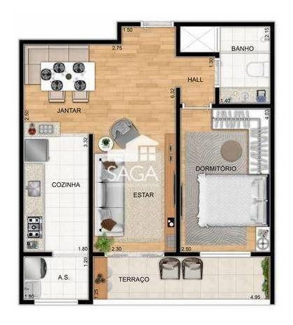 Imagem 10 de 12 de Apartamento Com 2 Dormitórios À Venda, 54 M² Por R$ 315.962,74 - Aviação - Praia Grande/sp - Ap3608