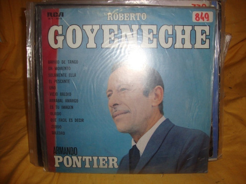 Vinilo Roberto Goyeneche Armando Pontier Barrio De Tango T2