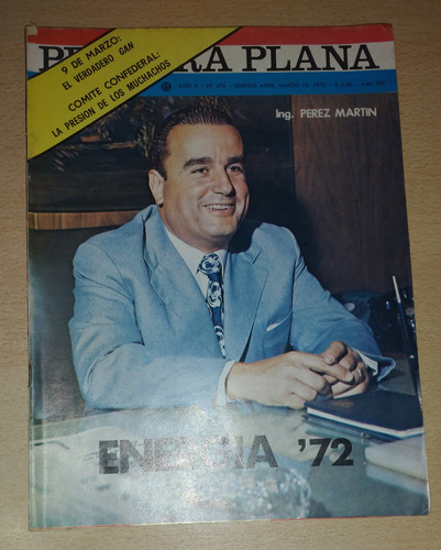 Revista Primera Plana N°476 Marzo De 1972