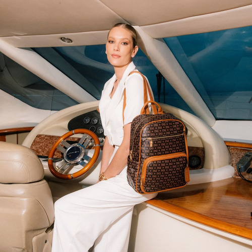 Mochila Chenson Notebook Elegance Luxo Cor Café Chenson 8485078