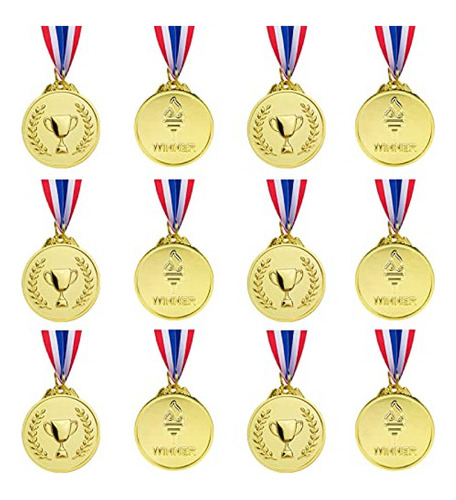 Medallas De Premio De Oro De 12 Piezas - Medallas De Ganador