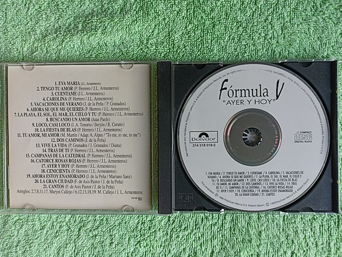 Eam Cd Formula V Ayer Y Hoy 1985 Grandes Exitos Originales