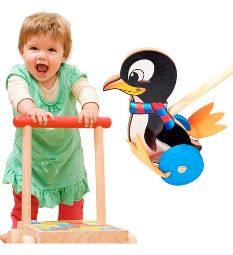 Brinquedo Infantil Desenvolvimento Motor Educativo Pinguim